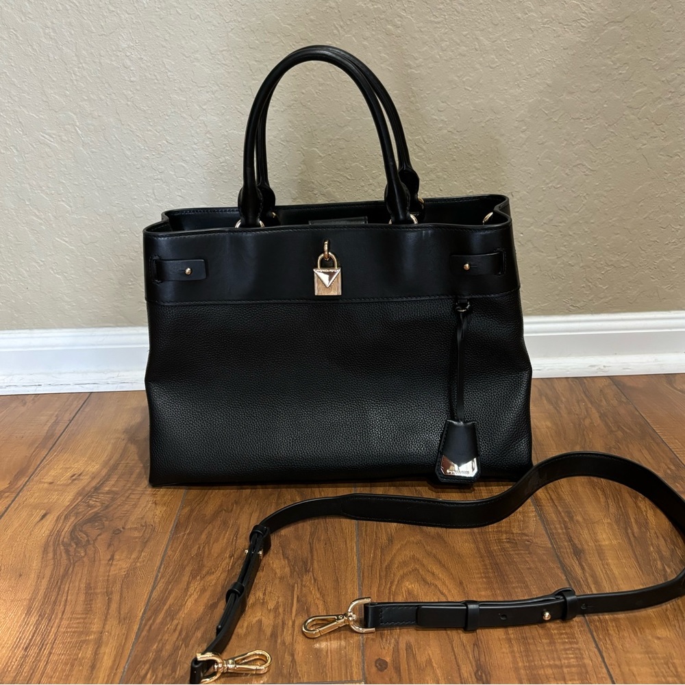 Michael Kors black handbag with longer strap included